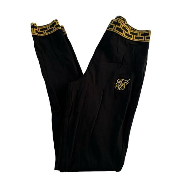 SikSilk Black Elastic Waist High Rise Leggings Women Size 2 | 65-7 - Picture 1 of 9